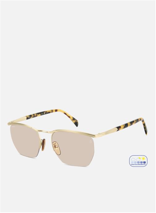David Beckham Lunettes de soleil homme or et bronze