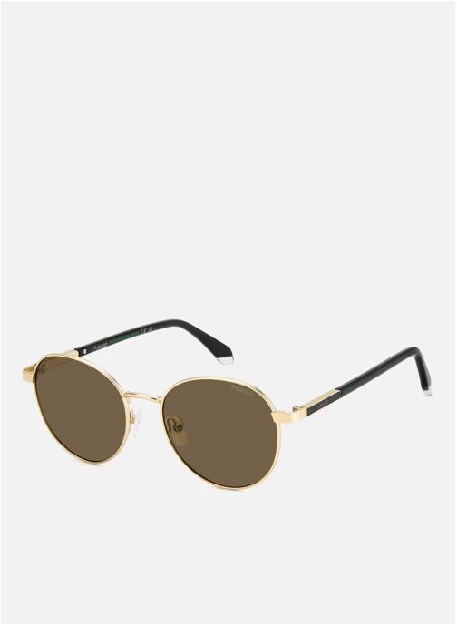 Polaroid Lunettes de soleil homme or et bronze