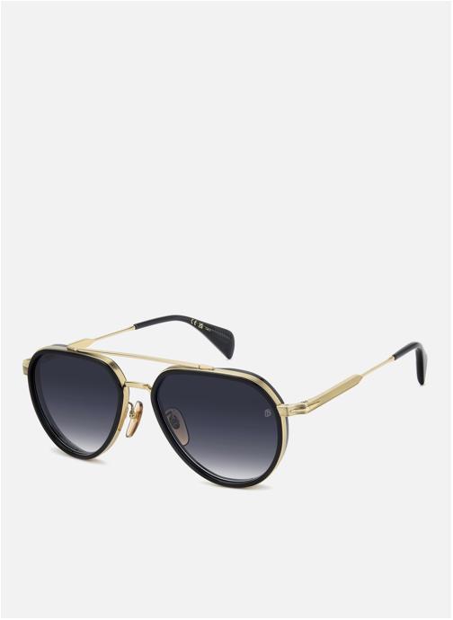 David Beckham Lunettes de soleil homme or et bronze