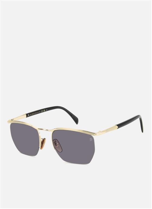 David Beckham Lunettes de soleil homme or et bronze