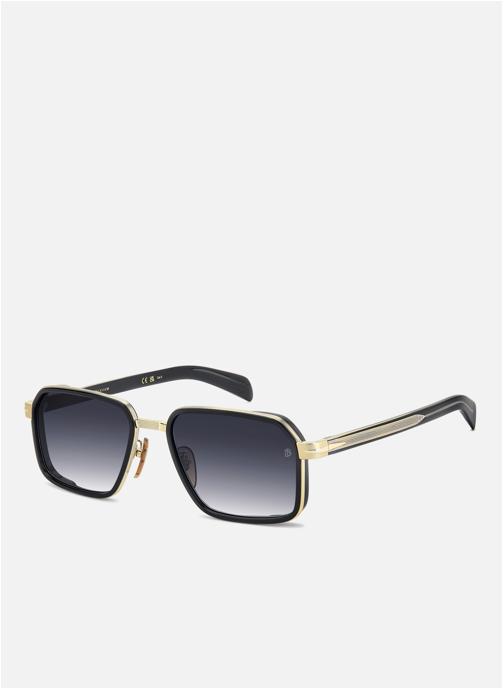 David Beckham Lunettes de soleil homme or et bronze