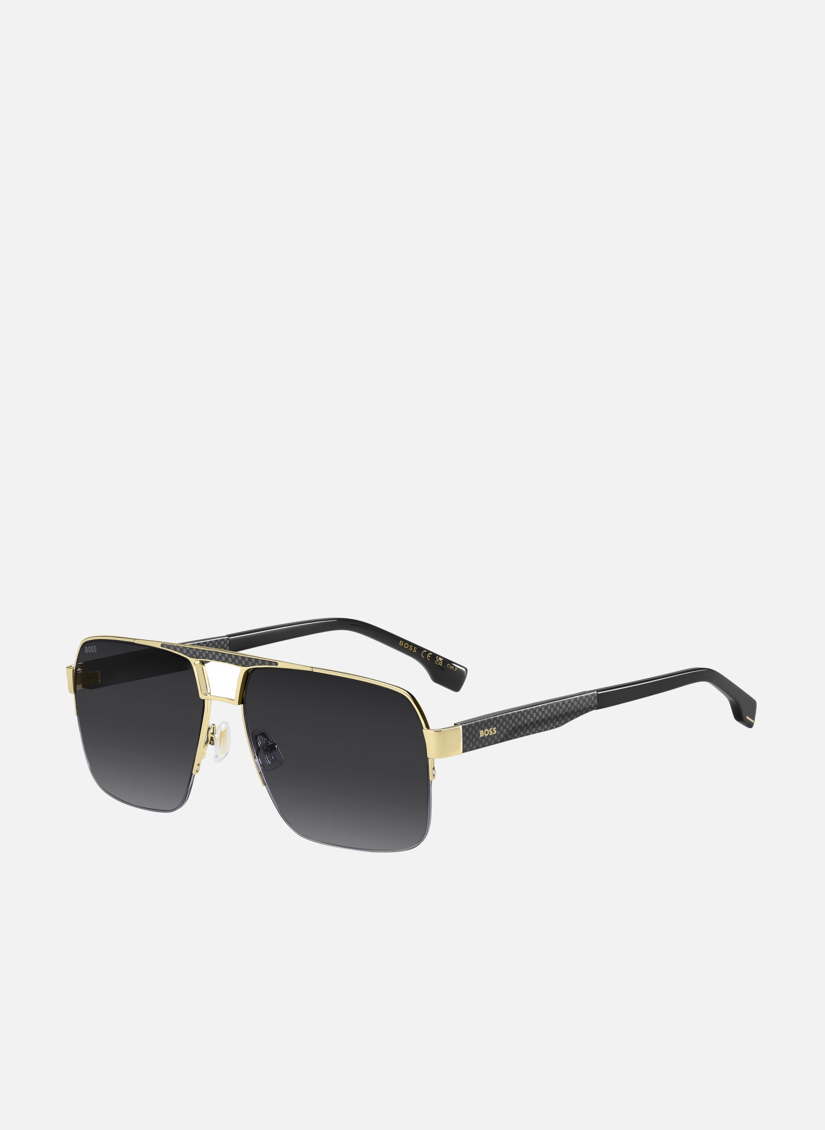 Lunettes de soleil homme or et bronze Hugo Boss Lunettes de soleil homme or et bronze Or