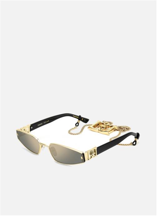 Dsquared2 Lunettes de soleil femme or et bronze