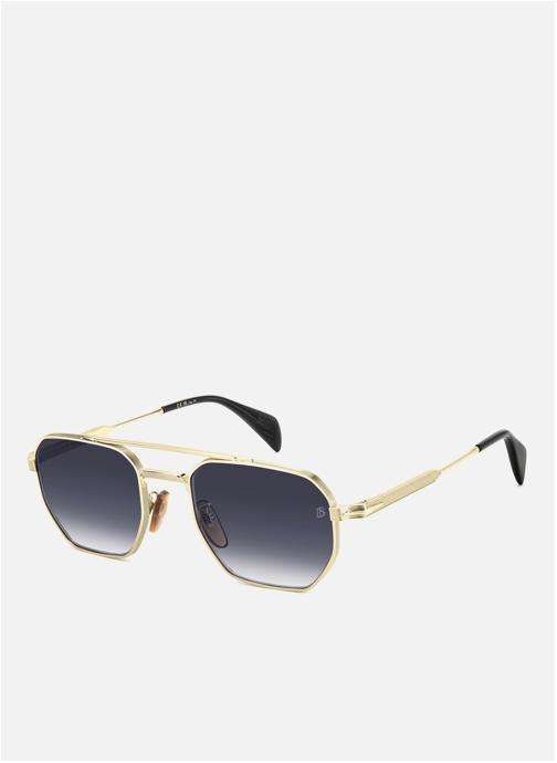 David Beckham Lunettes de soleil homme or et bronze