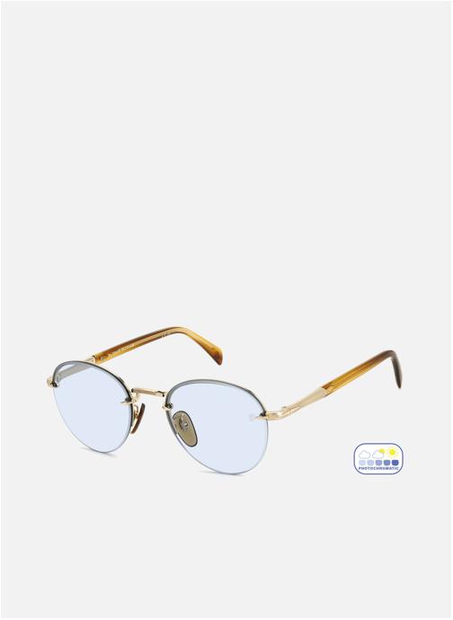 David Beckham Lunettes de soleil homme or et bronze