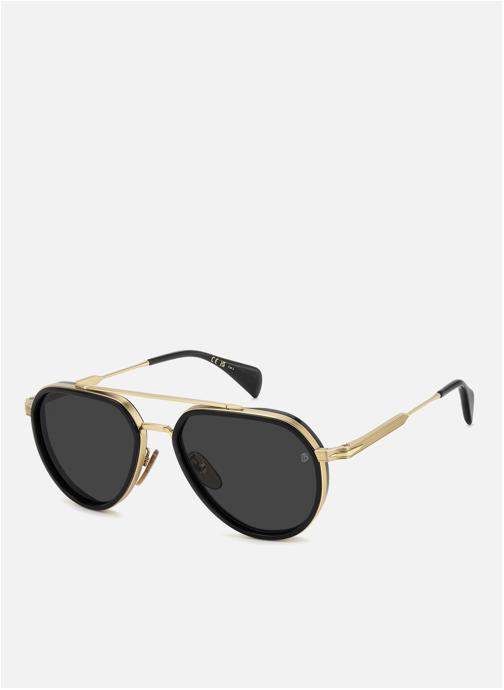 David Beckham Lunettes de soleil homme or et bronze