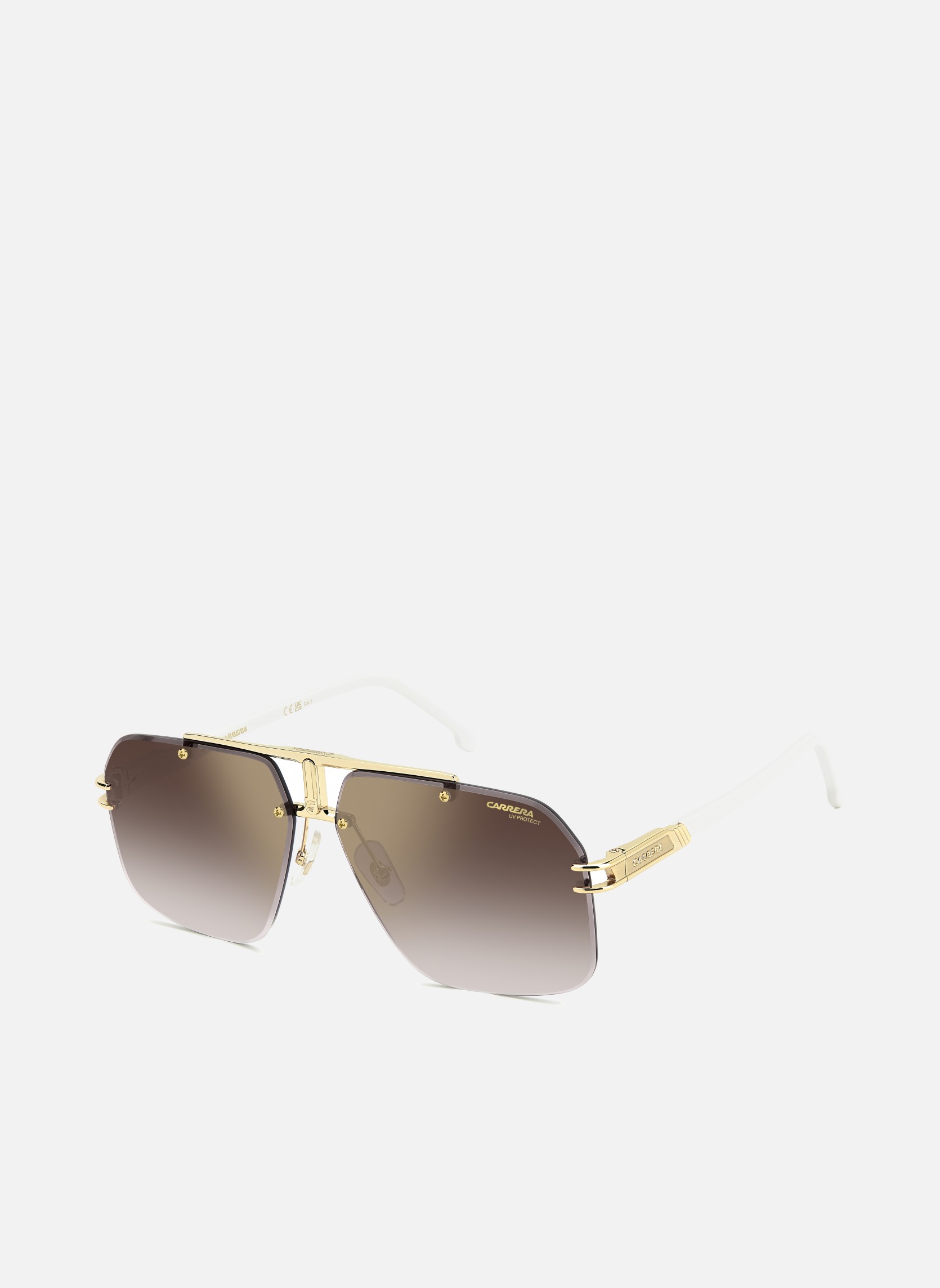 Lunettes de soleil homme or et bronze Carrera Lunettes de soleil homme or et bronze Or
