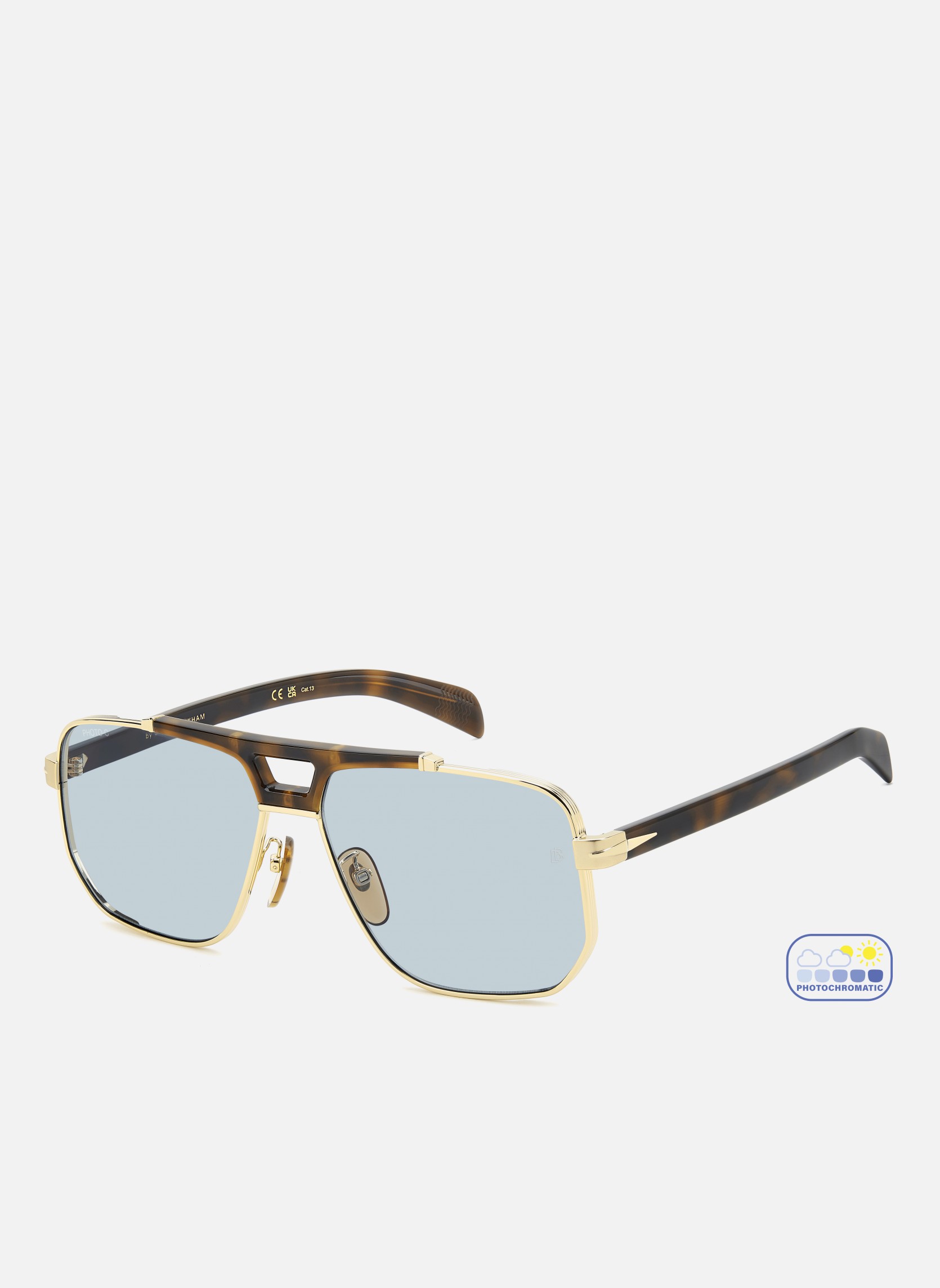 Lunettes de soleil homme or et bronze David Beckham Lunettes de soleil homme or et bronze Or