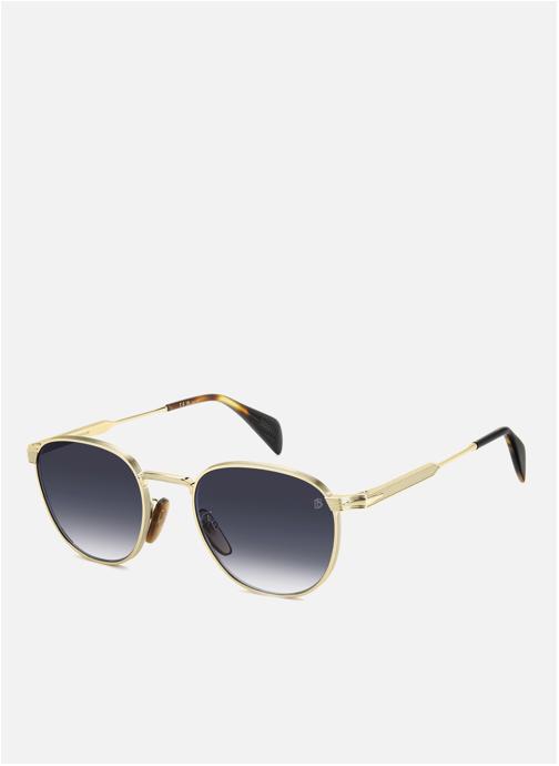 David Beckham Lunettes de soleil homme or et bronze