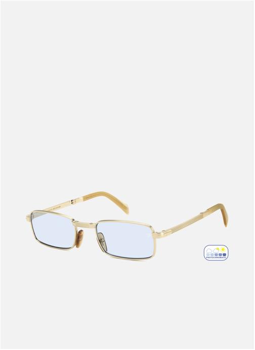 David Beckham Lunettes de soleil homme or et bronze