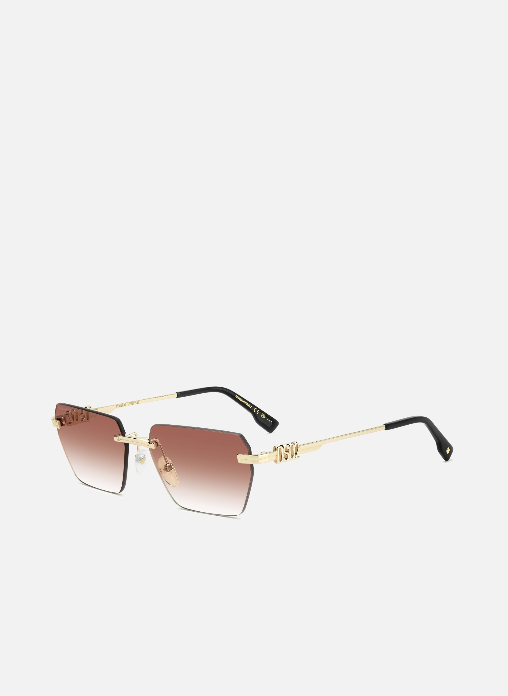 Lunettes de soleil homme or et bronze Dsquared2 Lunettes de soleil homme or et bronze Or