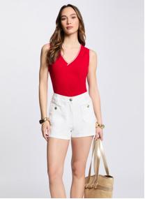 Débardeurs 251-DALBA femme rouge Morgan Débardeurs 251-DALBA femme rouge Rouge