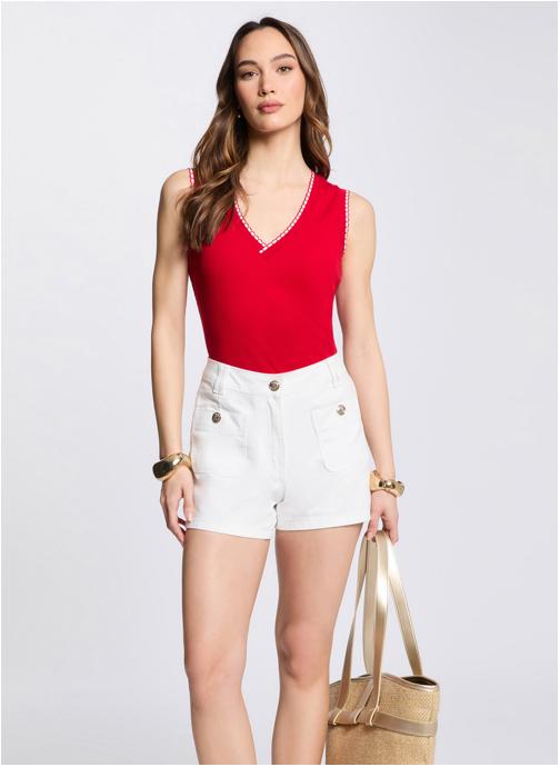 Morgan Débardeurs 251-DALBA femme rouge