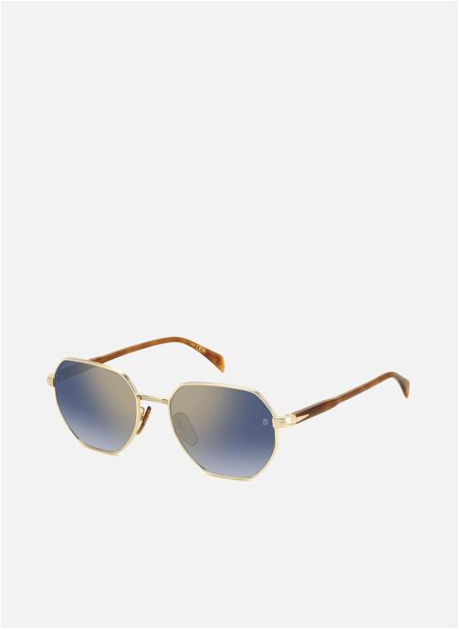David Beckham Lunettes de soleil homme or et bronze