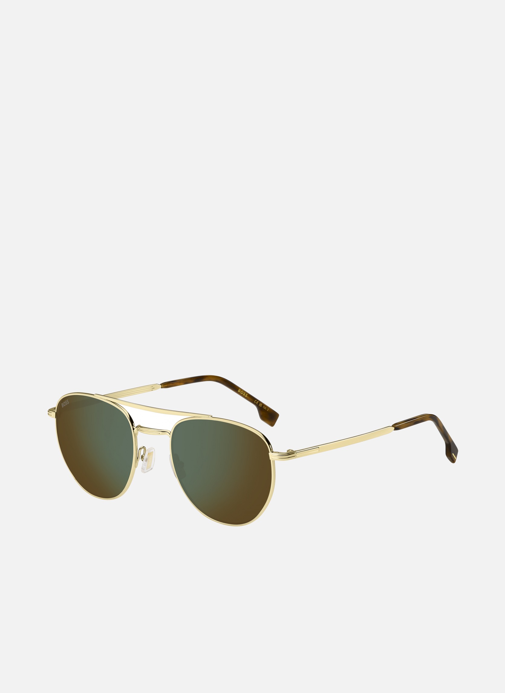Lunettes de soleil homme or et bronze Hugo Boss Lunettes de soleil homme or et bronze Or