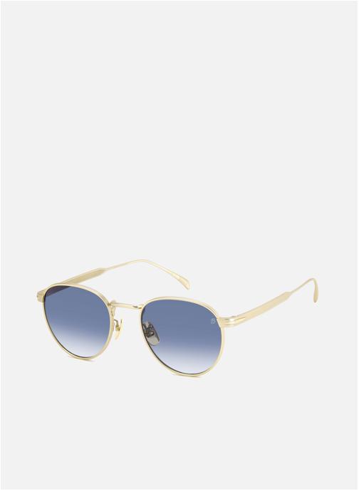 David Beckham Lunettes de soleil homme or et bronze