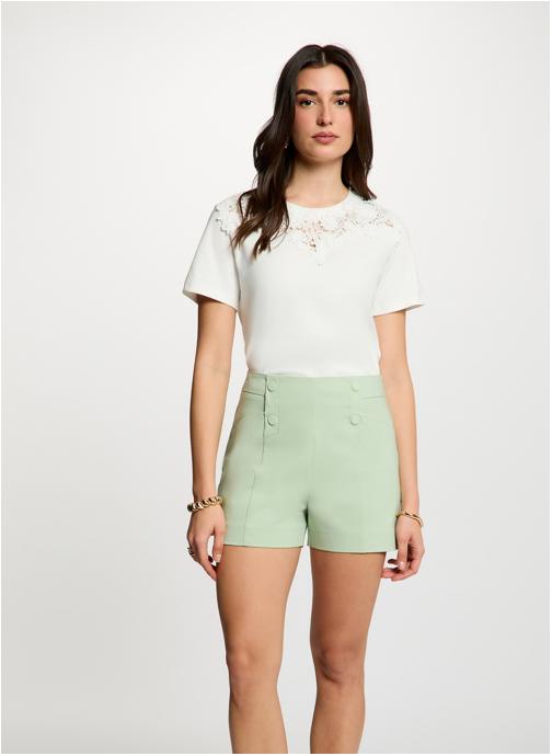 Morgan Tee-shirts 261-DOUCE femme blanc