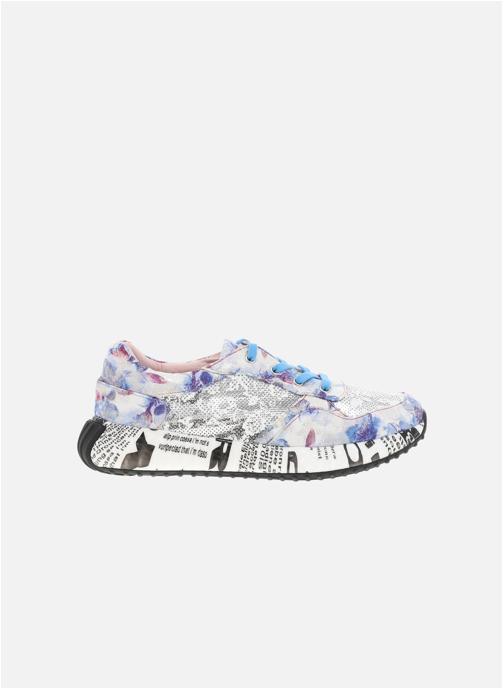 Laura Vita Baskets basses Baskets cuir talon plat femme bleu