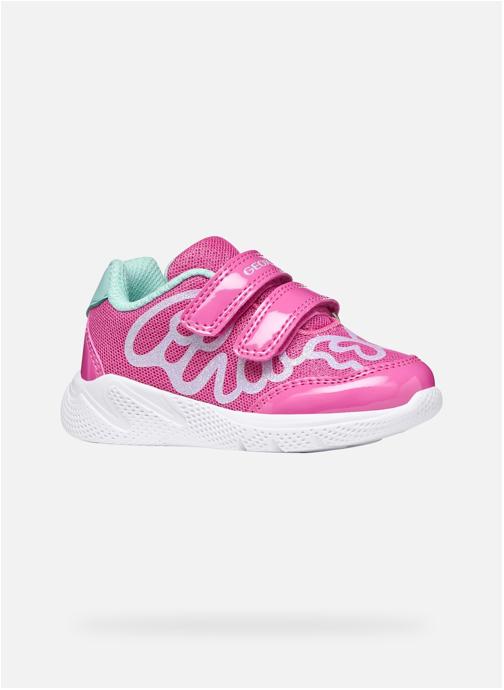 Geox Baskets basses B SPRINTYE GIRL fille rose