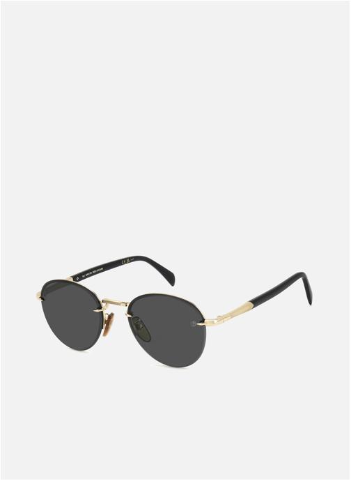 David Beckham Lunettes de soleil homme or et bronze