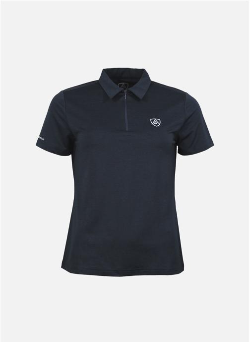 Peak Mountain Polos Polo manches courtes ACHANCE MARINE femme bleu