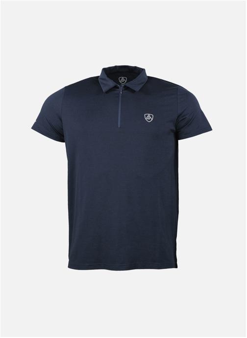 Peak Mountain Polos POLO TECHNIQUE MANCHES COURTES HOMME CHANCE Marine homme bleu