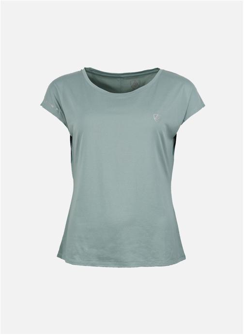Peak Mountain Tee-shirts T-shirt technique manches courtes AZOKA BLEU GRIS femme bleu