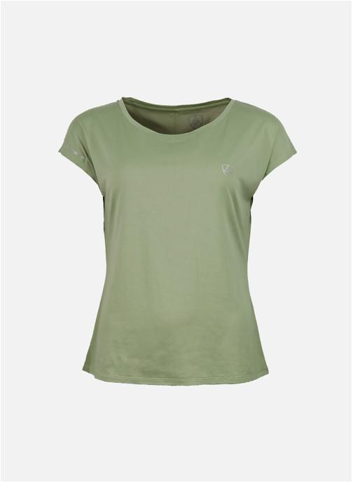 Peak Mountain Tee-shirts T-shirt technique manches courtes AZOKA KAKI femme vert