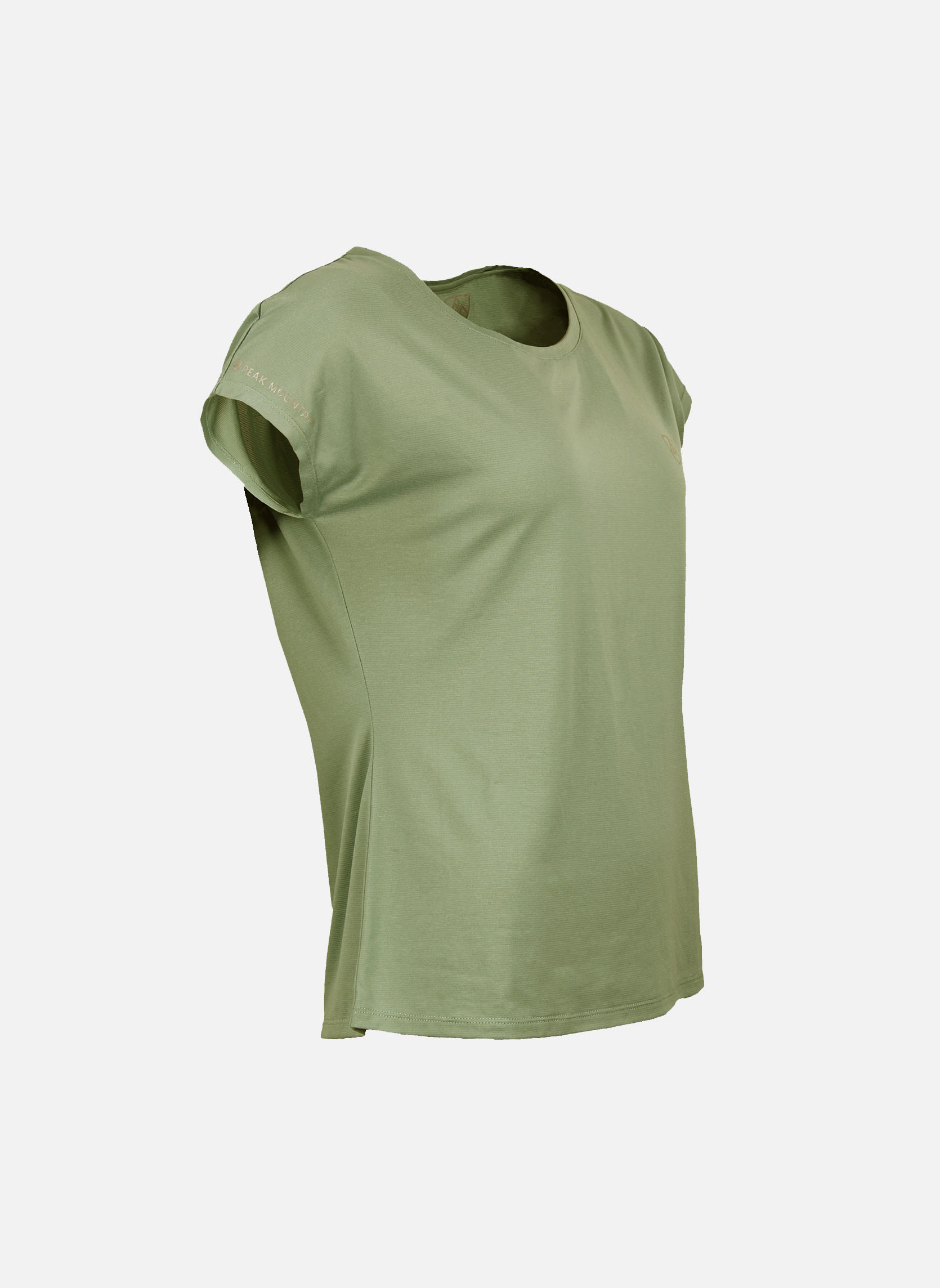 Tee-shirts T-shirt technique manches courtes AZOKA KAKI femme vert Peak Mountain Tee-shirts T-shirt technique manches courtes AZOKA KAKI femme vert Kaki