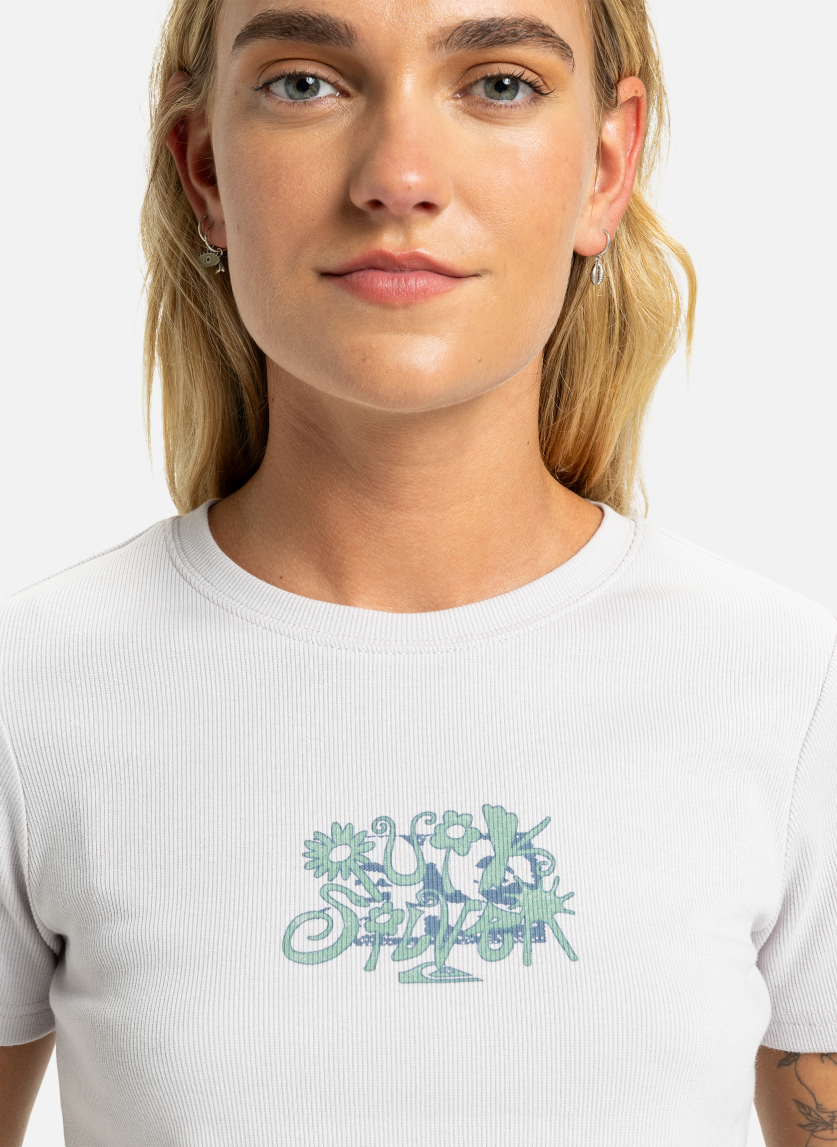 Tee-shirts Sunday femme blanc Quiksilver Tee-shirts Sunday femme blanc Blanc