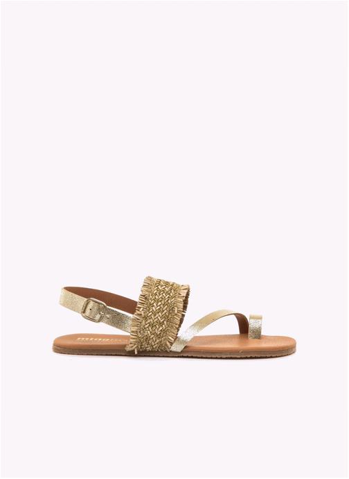 MTNG Sandales Sandales plates Femme MTNG FREE CLEO marron femme or et bronze