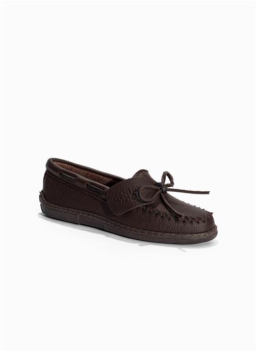 Minnetonka Mocassins Moosehide Classic femme marron