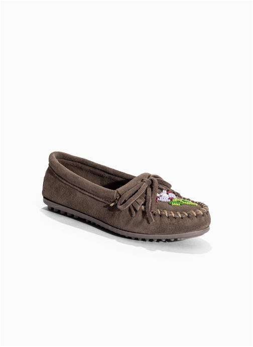 Minnetonka Mocassins Ziigwan femme gris