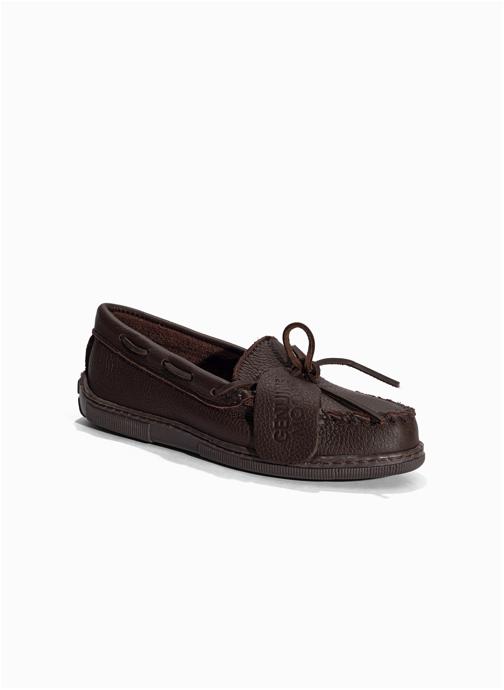 Minnetonka Mocassins Moosehide Classic femme marron