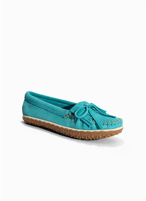 Minnetonka Mocassins Kilty Tread femme bleu