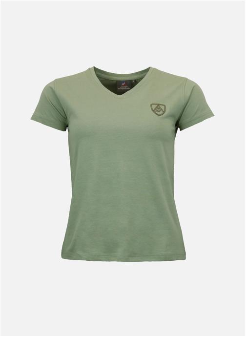 Peak Mountain Tee-shirts T-shirt manches courtes ACRODAN KAKI femme vert