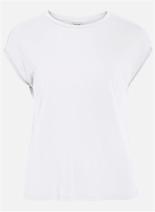 Vila Tee-shirts T-shirt droit - 14111778 femme blanc