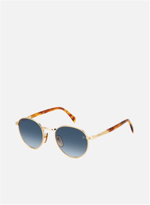 David Beckham Lunettes de soleil homme or et bronze