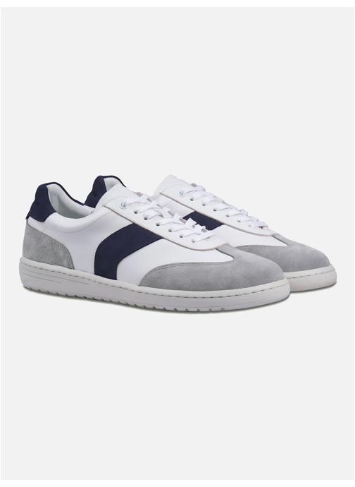 JULES & JENN Baskets basses Tennis Lucas homme blanc