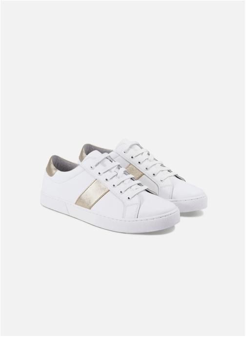 JULES & JENN Baskets basses Tennis lacet Victoire femme blanc
