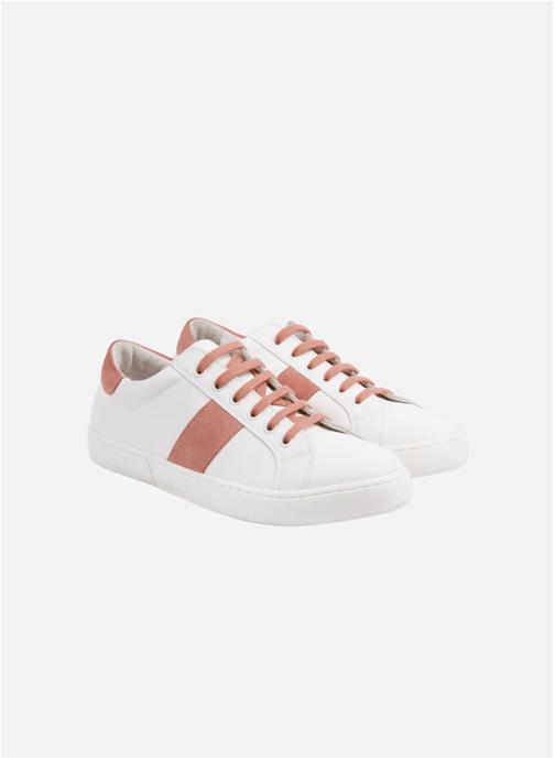 JULES & JENN Baskets basses Tennis lacet Victoire femme blanc