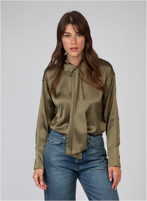 An'ge Chemises CHEMISE SYLVANOA army femme vert