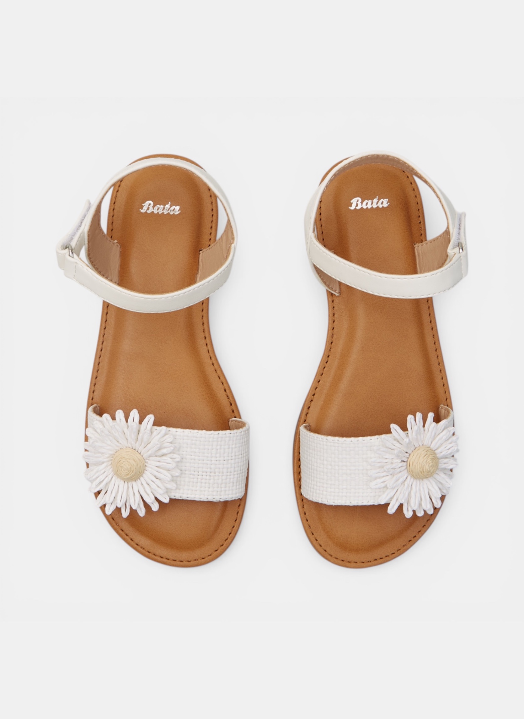Sandales 3611126 fille blanc Bata Sandales 3611126 fille blanc Blanc