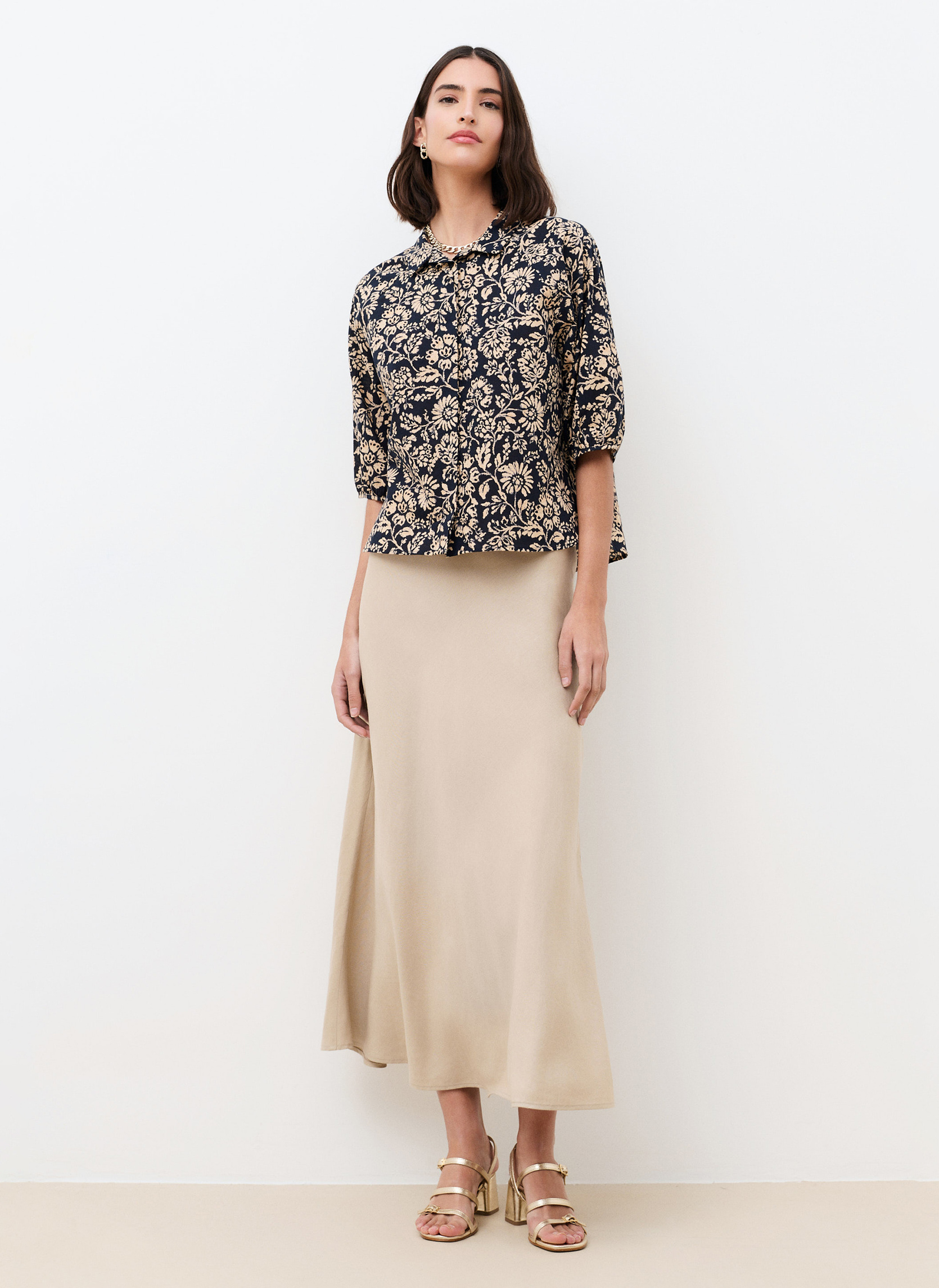 Chemises 261C-CZELLY femme bleu Caroll Chemises 261C-CZELLY femme bleu Bleu marine
