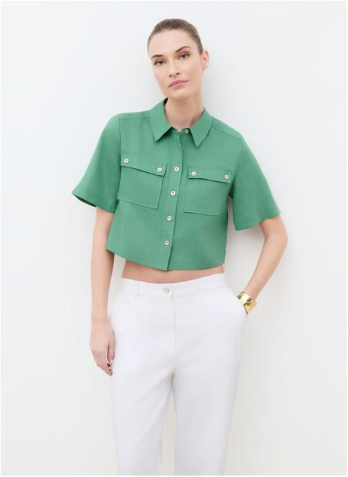 Caroll Chemises 261C-CLEONA femme vert