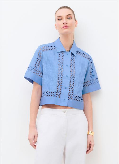 Caroll Chemises 261C-CHANTILLY femme bleu