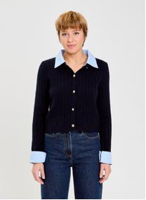 Gilets GILBISHIRT femme bleu Cache Cache Gilets GILBISHIRT femme bleu Bleu marine