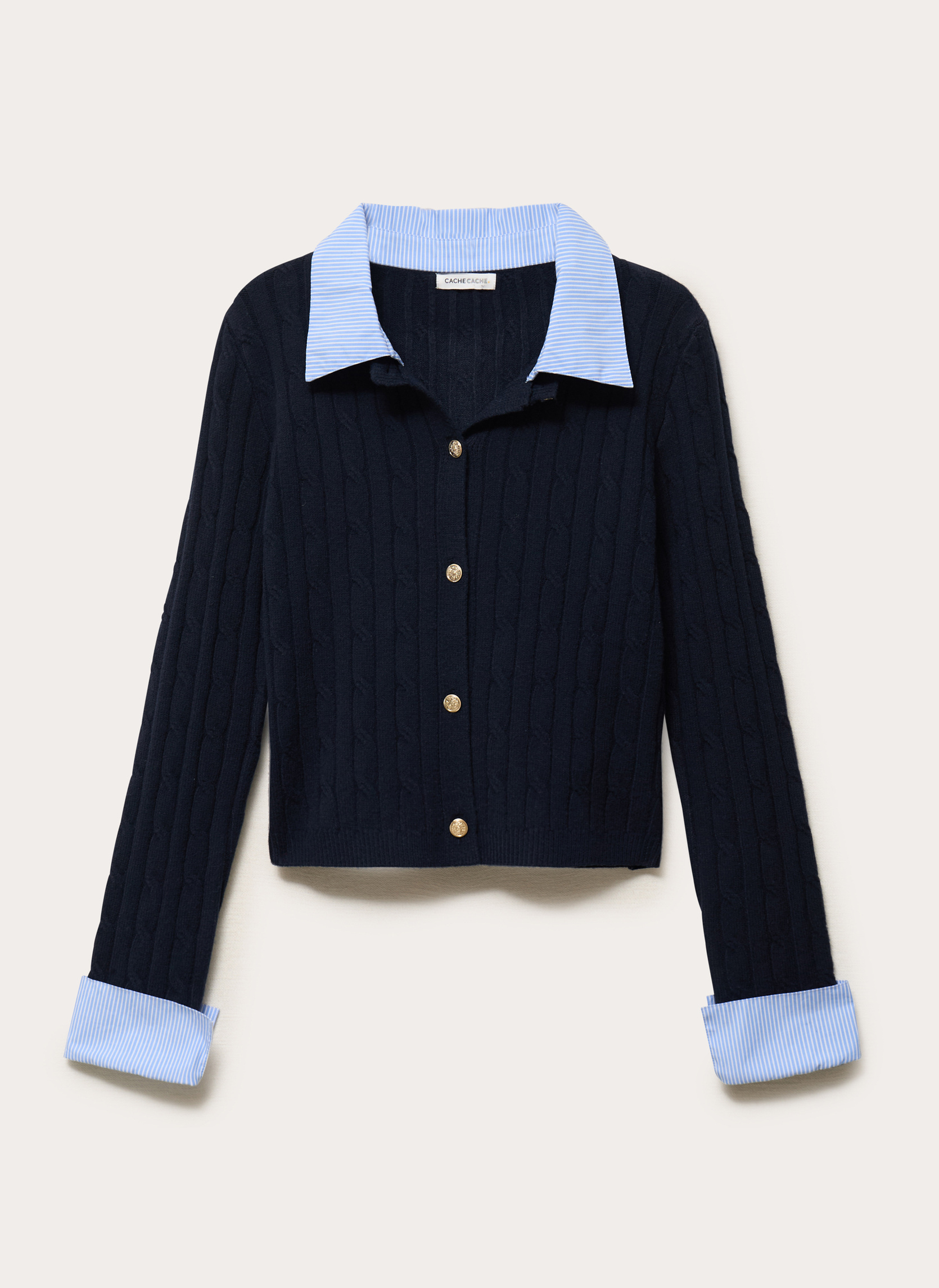 Gilets GILBISHIRT femme bleu Cache Cache Gilets GILBISHIRT femme bleu Bleu marine