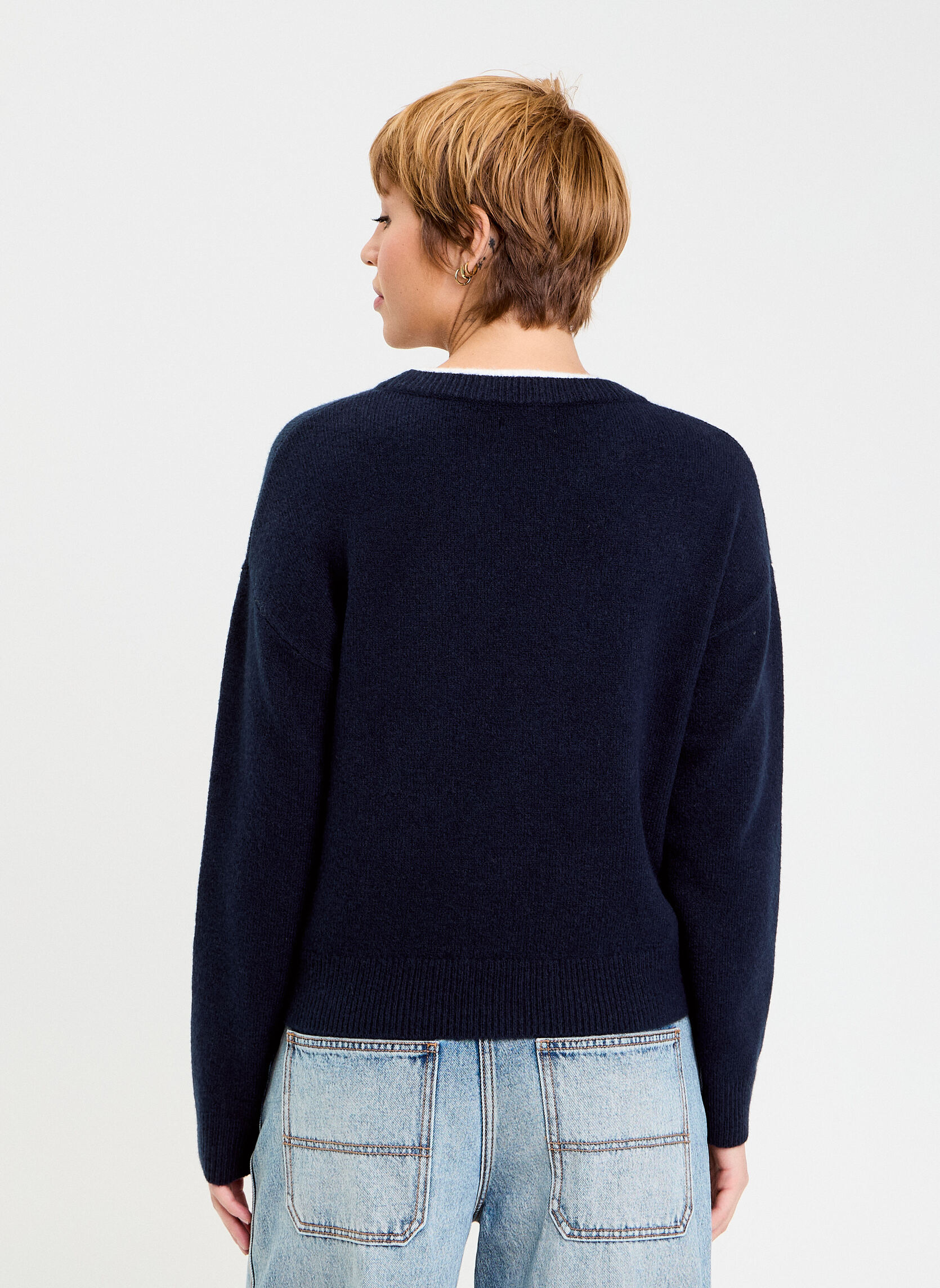 Pulls PULCOLDOUBL femme bleu Cache Cache Pulls PULCOLDOUBL femme bleu Bleu marine