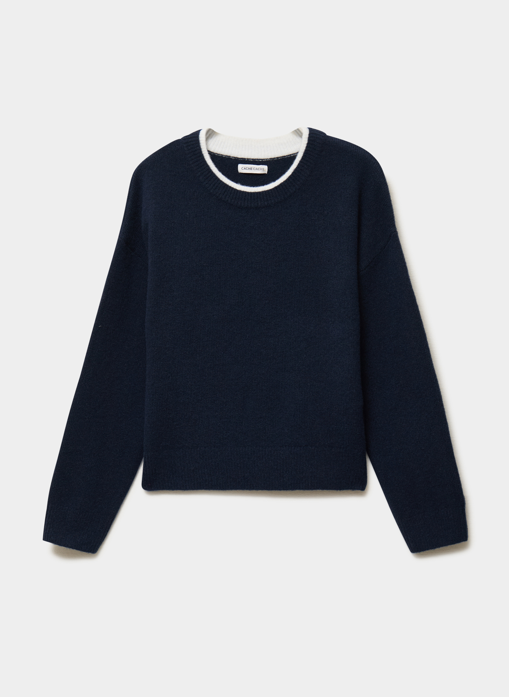 Pulls PULCOLDOUBL femme bleu Cache Cache Pulls PULCOLDOUBL femme bleu Bleu marine